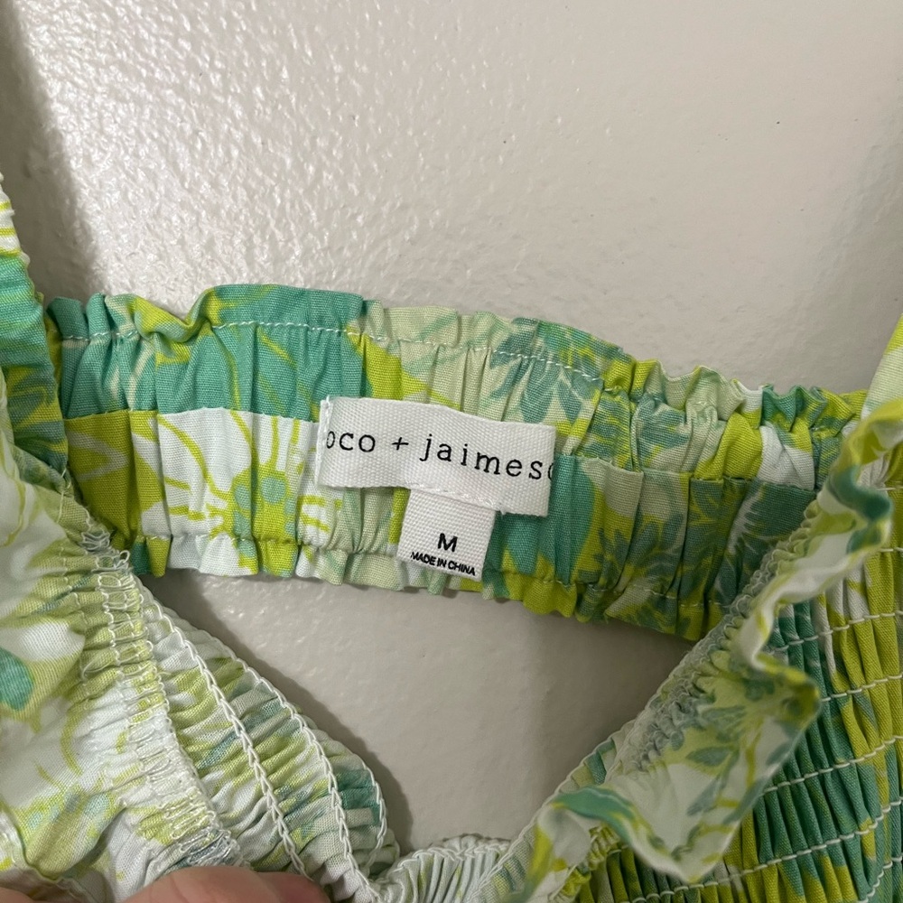Coco and Jaimeson | Floral Smocked Midi Dress. Printed Poplin Pattern - Picture 8 of 9